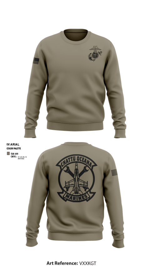 Crew Neck Sweatshirt, , Marines, Teamtime, Team time, sublimation, custom sports apparel, team uniforms, spirit wear, spiritwear, sports uniforms, custom shirts, team store, custom team store, fundraiser sports, apparel fundraiser