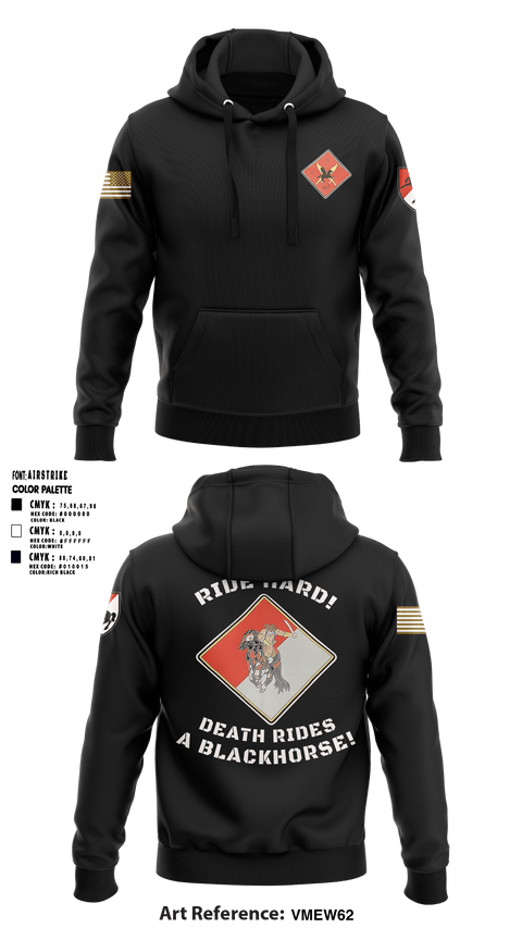 Hoodie, HHT, 2-11th ACR, Army, Teamtime, Team time, sublimation, custom sports apparel, team uniforms, spirit wear, spiritwear, sports uniforms, custom shirts, team store, custom team store, fundraiser sports, apparel fundraiser