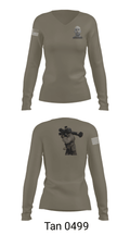 B-Troop 1/11 ACR 72501441 Women's Long Sleeve V-neck Shirt - 39