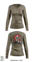 10th Chemical Company 11316758 Women's Long Sleeve V-neck Shirt - 52