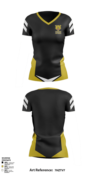 Women's Short Sleeve Vneck Shirt, Edinburg Junior High School Softball, Softball, Teamtime, Team time, sublimation, custom sports apparel, team uniforms, spirit wear, spiritwear, sports uniforms, custom shirts, team store, custom team store, fundraiser sports, apparel fundraiser