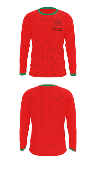 Long Sleeve Performance Shirt, Derby Middle School Band, Spirit Store, Teamtime, Team time, sublimation, custom sports apparel, team uniforms, spirit wear, spiritwear, sports uniforms, custom shirts, team store, custom team store, fundraiser sports, apparel fundraiser