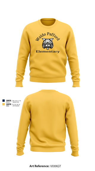 Crew Neck Sweatshirt, Waldo Pafford Elementary, Spirit Store, Teamtime, Team time, sublimation, custom sports apparel, team uniforms, spirit wear, spiritwear, sports uniforms, custom shirts, team store, custom team store, fundraiser sports, apparel fundraiser