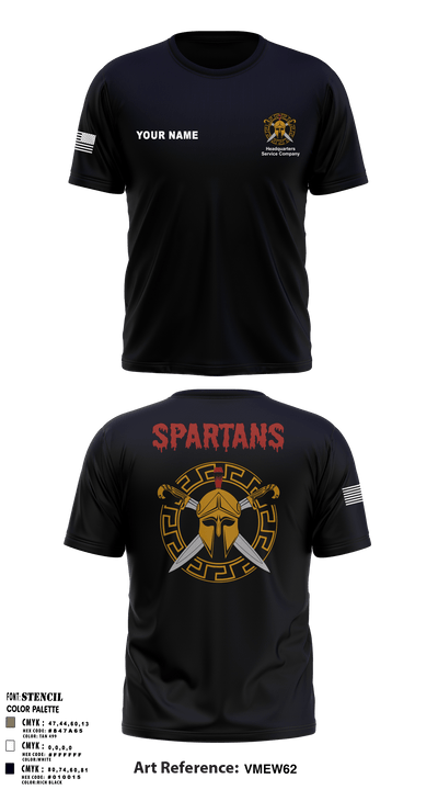 HSC Spartans 56240208 Short Sleeve Performance Shirt - 6