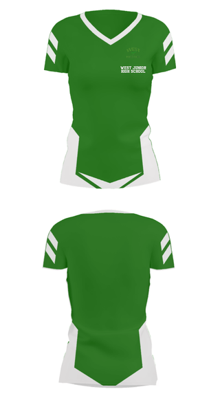 Women's Short Sleeve Vneck Shirt, West Junior High School, Spirit Store, Teamtime, Team time, sublimation, custom sports apparel, team uniforms, spirit wear, spiritwear, sports uniforms, custom shirts, team store, custom team store, fundraiser sports, apparel fundraiser