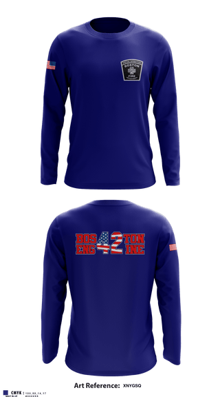 Long Sleeve Performance Shirt, Boston Fire Department Engine-42, , Teamtime, Team time, sublimation, custom sports apparel, team uniforms, spirit wear, spiritwear, sports uniforms, custom shirts, team store, custom team store, fundraiser sports, apparel fundraiser