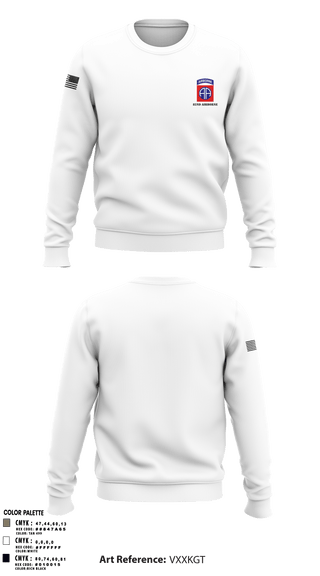 Crew Neck Sweatshirt, 82nd airborne, Army, Teamtime, Team time, sublimation, custom sports apparel, team uniforms, spirit wear, spiritwear, sports uniforms, custom shirts, team store, custom team store, fundraiser sports, apparel fundraiser