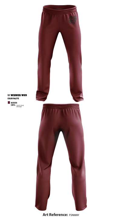 Soroco Middle School Volleyball 87011419 Sweatpants - 1