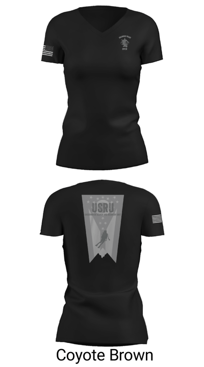 Underwater Search and Recovery Unit 43495281 Women's Short Sleeve V-neck Shirt - 20