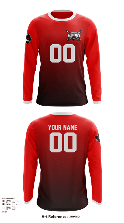 Virginia Mutiny 5891436 Long Sleeve Performance Shirt - 2