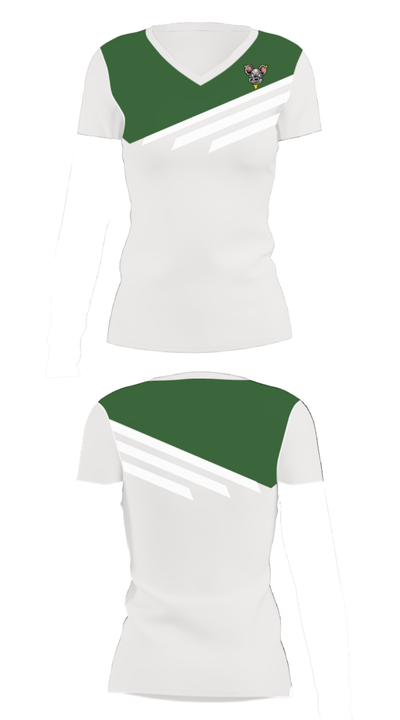Huron High School Golf 87318212 Women's Short Sleeve V-neck Shirt - 6