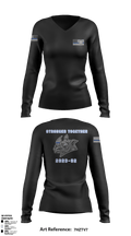SDRPA 74726956 Women's Long Sleeve V-neck Shirt - 2