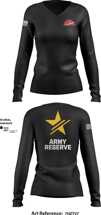 Ardent Brigade 15798625 Women's Long Sleeve V-neck Shirt - 5