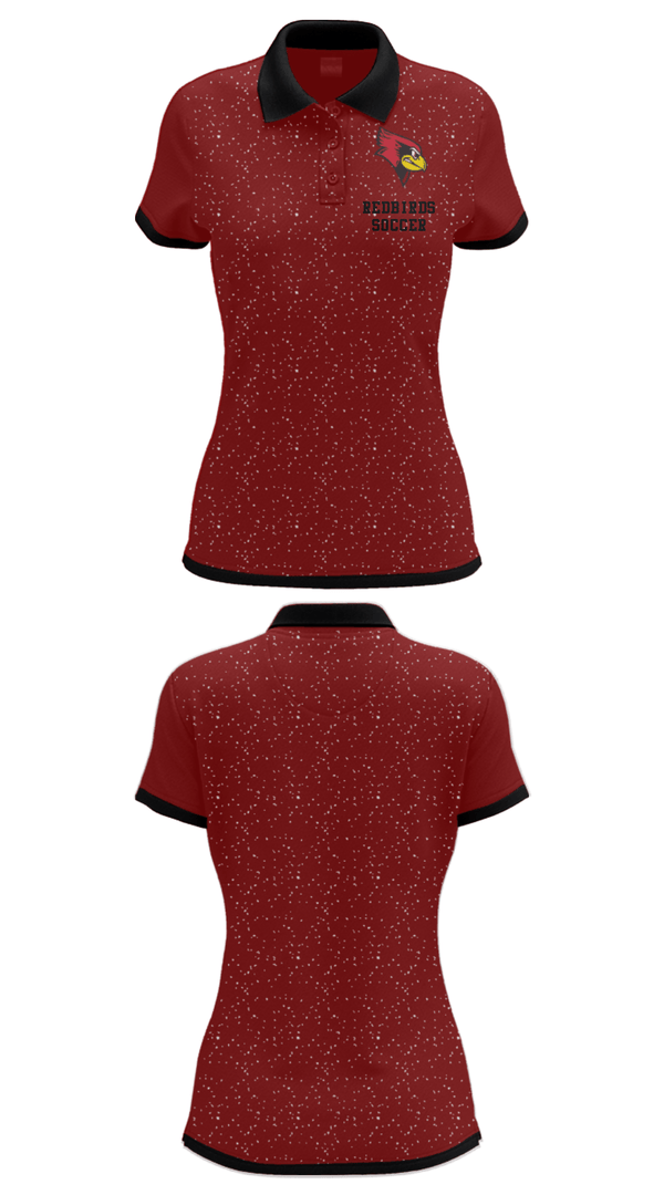 Women's Short Sleeve Performance Polo, Redbirds Soccer, Men's Soccer, Teamtime, Team time, sublimation, custom sports apparel, team uniforms, spirit wear, spiritwear, sports uniforms, custom shirts, team store, custom team store, fundraiser sports, apparel fundraiser