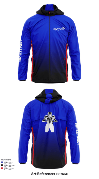 Windbreaker, THE PIT U.S.A, Football, Teamtime, Team time, sublimation, custom sports apparel, team uniforms, spirit wear, spiritwear, sports uniforms, custom shirts, team store, custom team store, fundraiser sports, apparel fundraiser