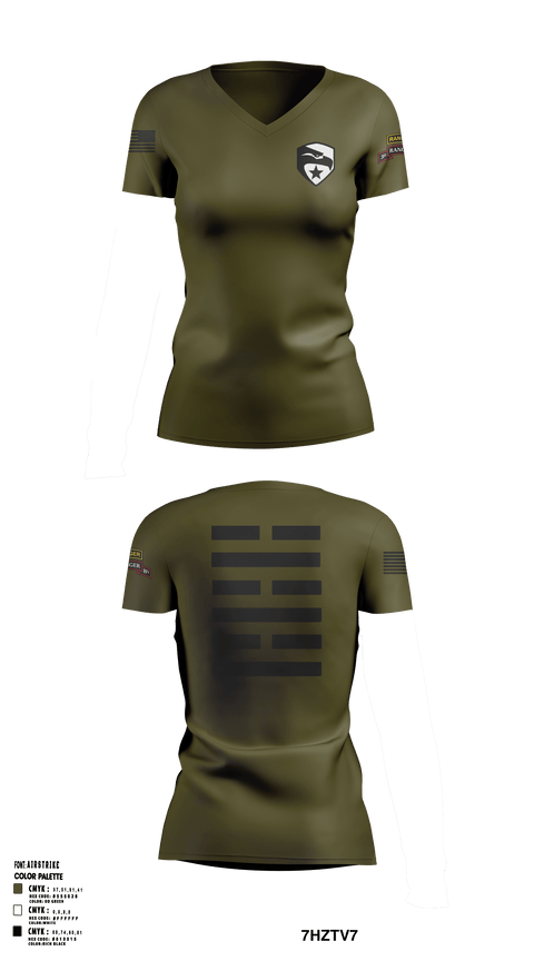 Women's Short Sleeve Vneck Shirt, , Army, Teamtime, Team time, sublimation, custom sports apparel, team uniforms, spirit wear, spiritwear, sports uniforms, custom shirts, team store, custom team store, fundraiser sports, apparel fundraiser
