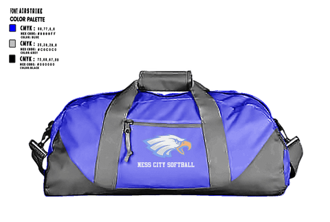 Duffle Bag, Ness City High School Softball, Softball, Teamtime, Team time, sublimation, custom sports apparel, team uniforms, spirit wear, spiritwear, sports uniforms, custom shirts, team store, custom team store, fundraiser sports, apparel fundraiser