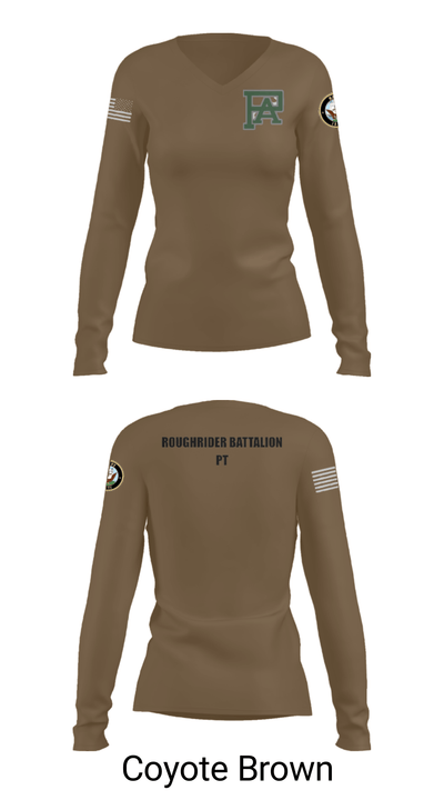 Rough Rider Battalion 24913540 Women's Long Sleeve V-neck Shirt - 38