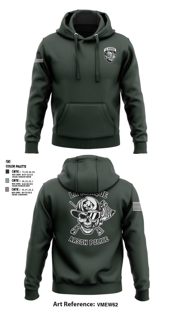 Hoodie, La Marque Arson Police, Police, Teamtime, Team time, sublimation, custom sports apparel, team uniforms, spirit wear, spiritwear, sports uniforms, custom shirts, team store, custom team store, fundraiser sports, apparel fundraiser