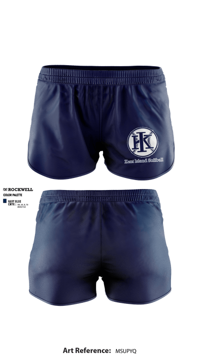 Kent Island Youth Softball 28747832 Women's Shorts - 7