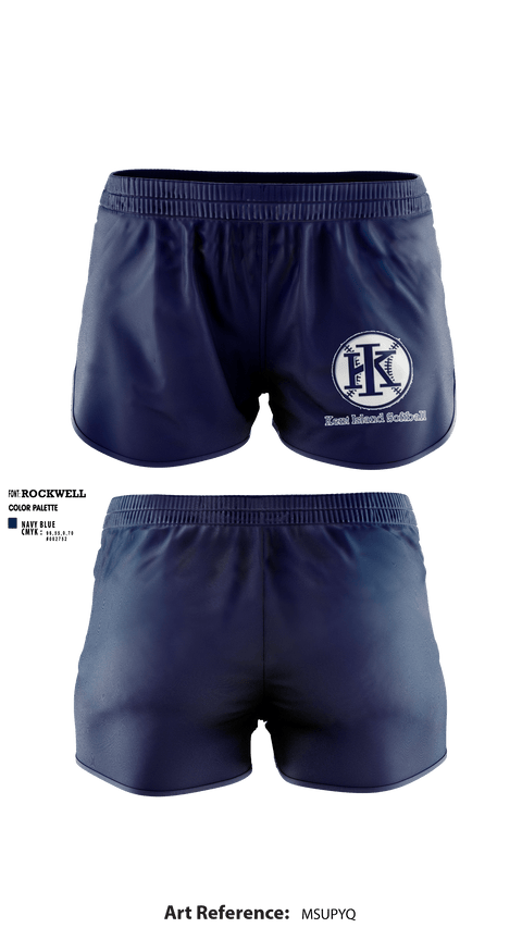 Women's Shorts, Kent Island Youth Softball, Spirit Store, Teamtime, Team time, sublimation, custom sports apparel, team uniforms, spirit wear, spiritwear, sports uniforms, custom shirts, team store, custom team store, fundraiser sports, apparel fundraiser