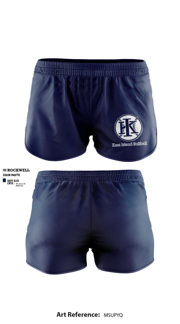 Women's Shorts, Kent Island Youth Softball, Spirit Store, Teamtime, Team time, sublimation, custom sports apparel, team uniforms, spirit wear, spiritwear, sports uniforms, custom shirts, team store, custom team store, fundraiser sports, apparel fundraiser