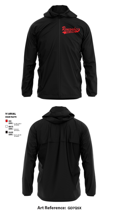 San Diego Renegades 57590019 Windbreaker - 3