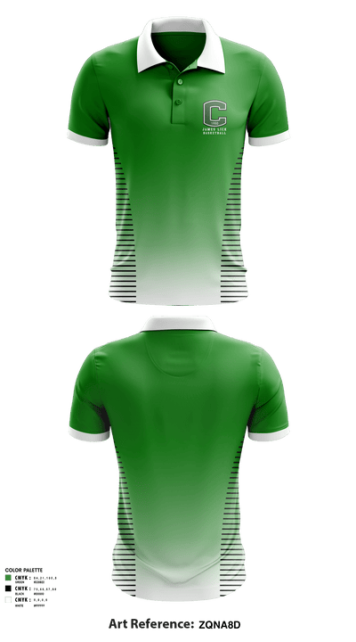James Lick High School Basketball 82088443 Short Sleeve Performance Polo - 1