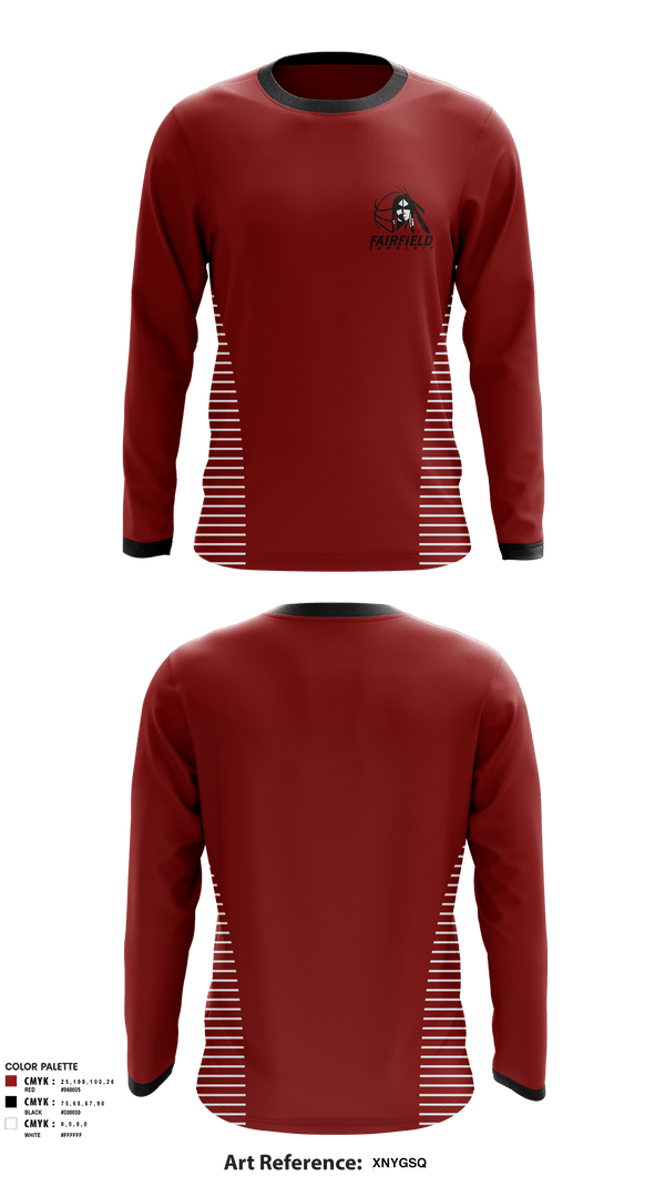 Long Sleeve Performance Shirt, Fairfield Township Youth Basketball League, Men's Basketball, Teamtime, Team time, sublimation, custom sports apparel, team uniforms, spirit wear, spiritwear, sports uniforms, custom shirts, team store, custom team store, fundraiser sports, apparel fundraiser