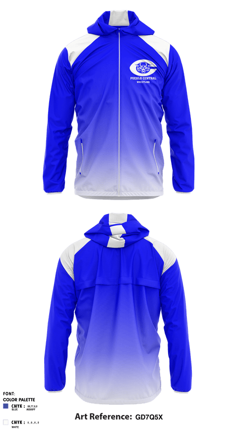 Windbreaker, Pueblo Central High School Wrestling, Wrestling, Teamtime, Team time, sublimation, custom sports apparel, team uniforms, spirit wear, spiritwear, sports uniforms, custom shirts, team store, custom team store, fundraiser sports, apparel fundraiser