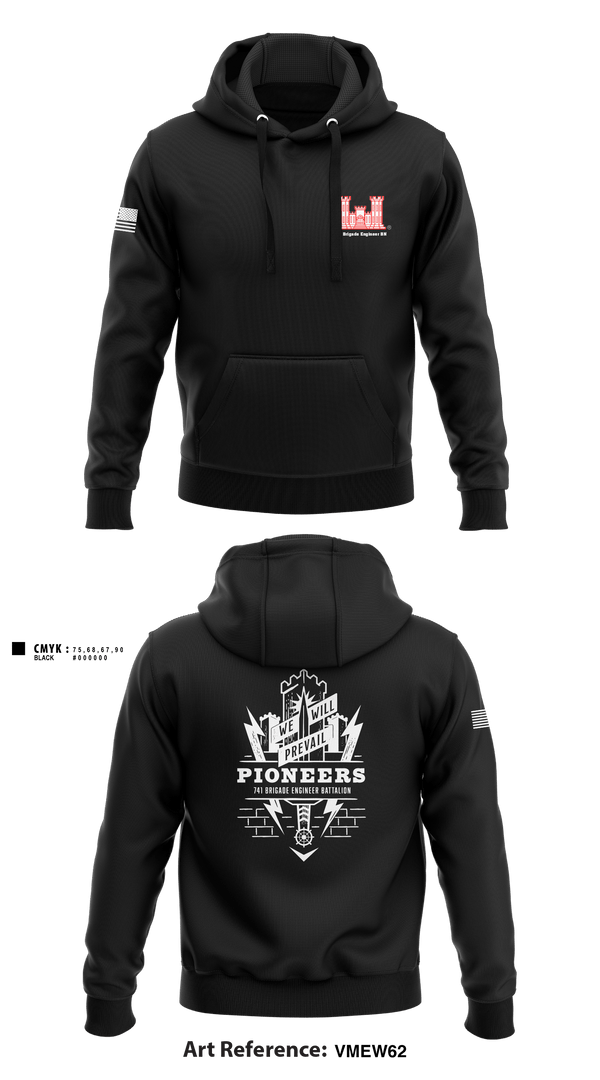 Hoodie, 741 Brigade Engineer BN, , Teamtime, Team time, sublimation, custom sports apparel, team uniforms, spirit wear, spiritwear, sports uniforms, custom shirts, team store, custom team store, fundraiser sports, apparel fundraiser