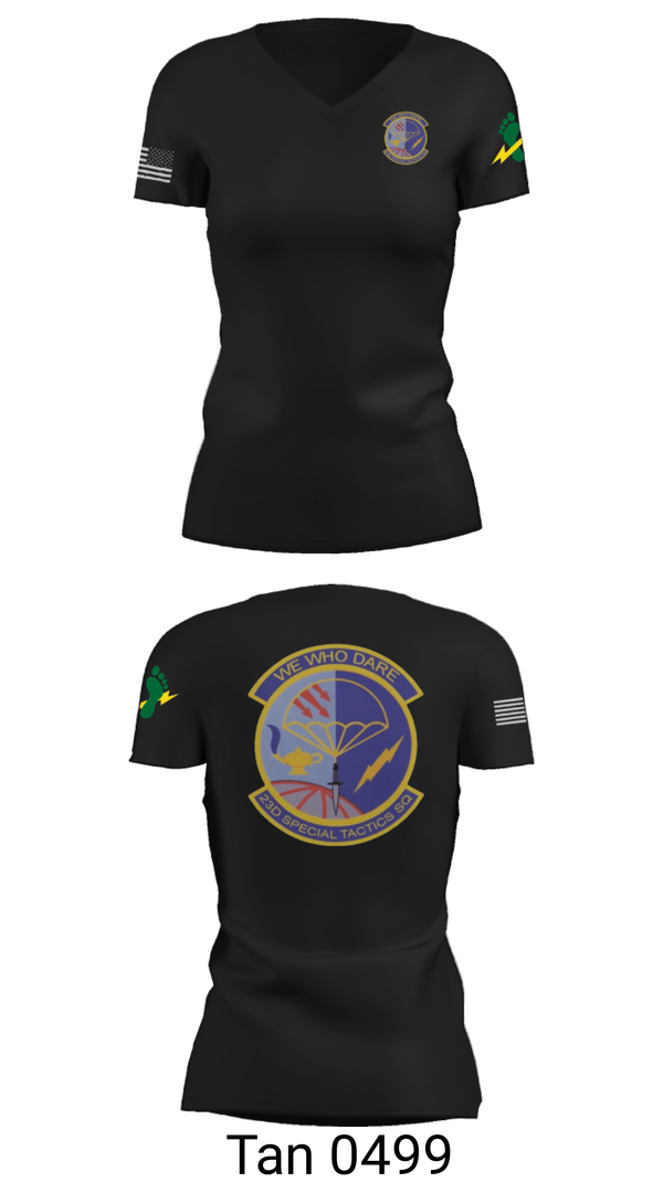 Women's Short Sleeve Vneck Shirt, , Air Force, Teamtime, Team time, sublimation, custom sports apparel, team uniforms, spirit wear, spiritwear, sports uniforms, custom shirts, team store, custom team store, fundraiser sports, apparel fundraiser