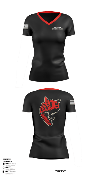 Women's Short Sleeve Vneck Shirt, , Army, Teamtime, Team time, sublimation, custom sports apparel, team uniforms, spirit wear, spiritwear, sports uniforms, custom shirts, team store, custom team store, fundraiser sports, apparel fundraiser