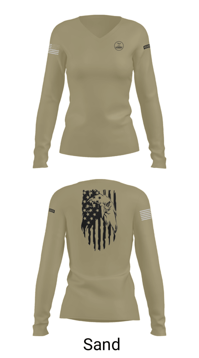 State Public Affairs 94733866 Women's Long Sleeve V-neck Shirt - 41