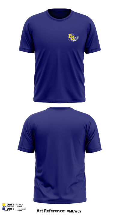 David Brearley High School Track 63405109 Short Sleeve Performance Shirt - 1