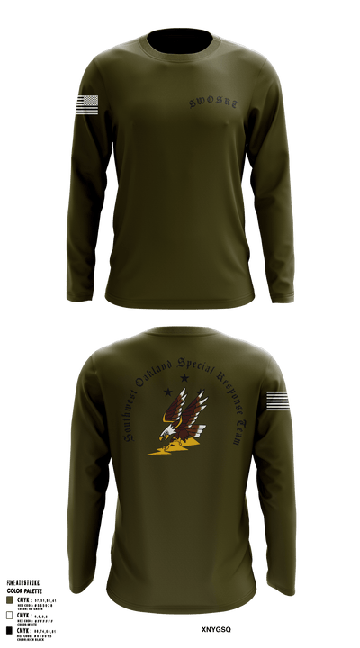 Southwest Oakland Special Response Team 47752248 Long Sleeve Performance Shirt - 1