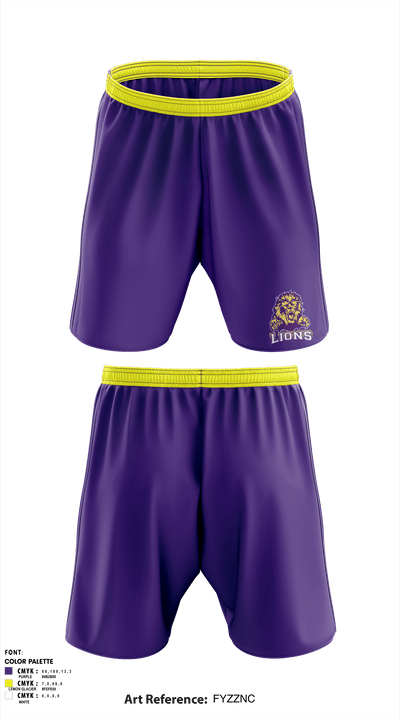 Columbia Central High School Golf 6708728 Athletic Shorts With Pockets - 1