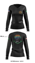 378EOSS 21295672 Women's Long Sleeve V-neck Shirt - 1