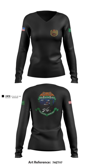 Women's Long Sleeve Vneck Shirt, , Air Force, Teamtime, Team time, sublimation, custom sports apparel, team uniforms, spirit wear, spiritwear, sports uniforms, custom shirts, team store, custom team store, fundraiser sports, apparel fundraiser