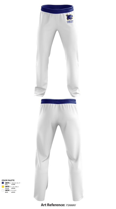 Sweatpants, Rising Star High School Basketball, Women's Basketball, Teamtime, Team time, sublimation, custom sports apparel, team uniforms, spirit wear, spiritwear, sports uniforms, custom shirts, team store, custom team store, fundraiser sports, apparel fundraiser