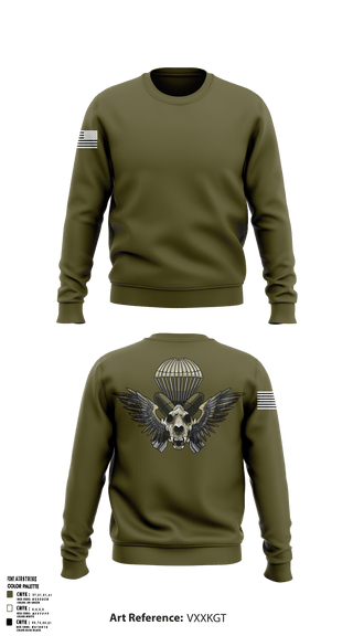 Crew Neck Sweatshirt, , Army, Teamtime, Team time, sublimation, custom sports apparel, team uniforms, spirit wear, spiritwear, sports uniforms, custom shirts, team store, custom team store, fundraiser sports, apparel fundraiser