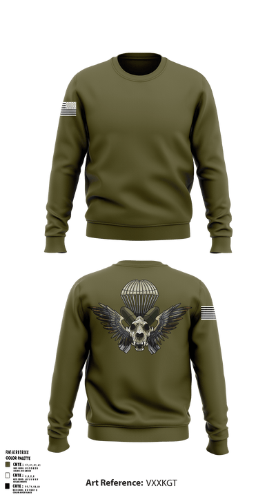 HHC Mortars, 2-505 PIR 68912099 Crew Neck Sweatshirt - 19