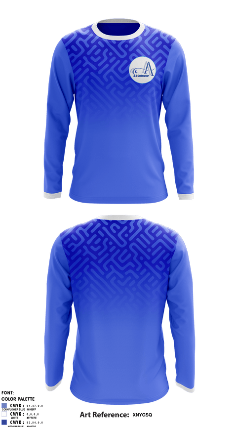 Long Sleeve Performance Shirt, AA Contractor LLCAA Contractor LLC, , Teamtime, Team time, sublimation, custom sports apparel, team uniforms, spirit wear, spiritwear, sports uniforms, custom shirts, team store, custom team store, fundraiser sports, apparel fundraiser