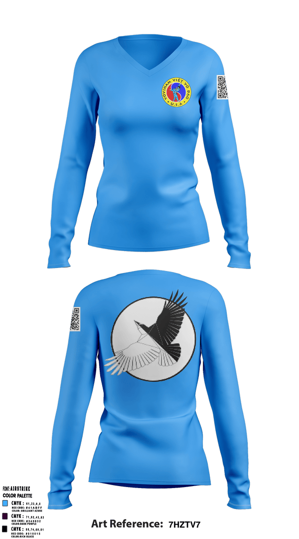 Women's Long Sleeve Vneck Shirt, , , Teamtime, Team time, sublimation, custom sports apparel, team uniforms, spirit wear, spiritwear, sports uniforms, custom shirts, team store, custom team store, fundraiser sports, apparel fundraiser