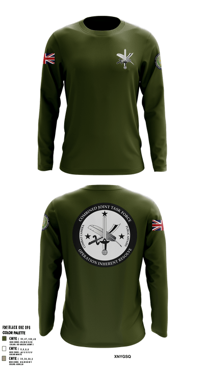 CJTF-OIR PAO 87196847 Long Sleeve Performance Shirt - 54