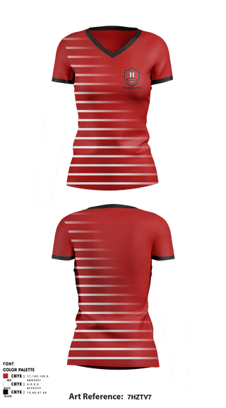Women's Short Sleeve Vneck Shirt, Highland Middle School, Spirit Store, Teamtime, Team time, sublimation, custom sports apparel, team uniforms, spirit wear, spiritwear, sports uniforms, custom shirts, team store, custom team store, fundraiser sports, apparel fundraiser
