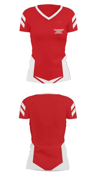 Women's Short Sleeve Vneck Shirt, South Western Senior High School Basketball, Men's Basketball, Teamtime, Team time, sublimation, custom sports apparel, team uniforms, spirit wear, spiritwear, sports uniforms, custom shirts, team store, custom team store, fundraiser sports, apparel fundraiser
