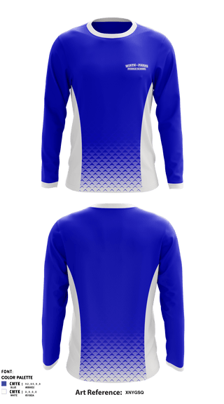 Long Sleeve Performance Shirt, Wirth/Parks Middle School, Spirit Store, Teamtime, Team time, sublimation, custom sports apparel, team uniforms, spirit wear, spiritwear, sports uniforms, custom shirts, team store, custom team store, fundraiser sports, apparel fundraiser