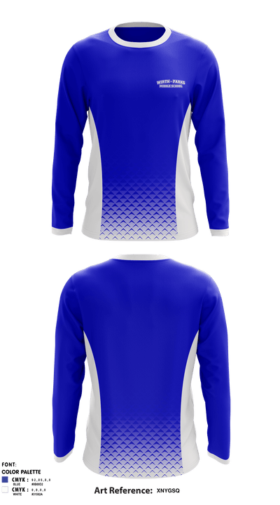 Wirth/Parks Middle School 65185303 Long Sleeve Performance Shirt - 1