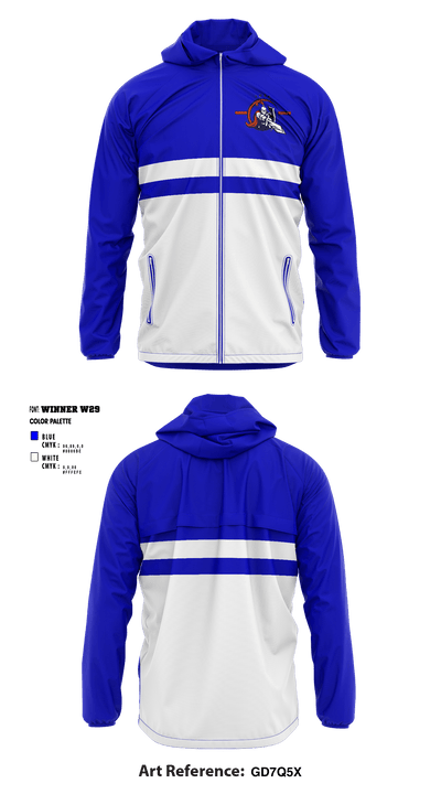 Indiana Math & Science Academy North High School 44587398 Windbreaker - 1